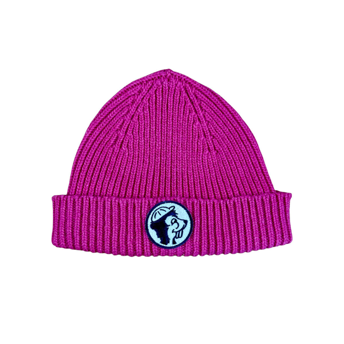 Bonnet en maille côtelée unie Bubblegum classique en mélange de laine, avec revers replié et confort anti-démangeaisons pour enfants de 1 à 8 ans