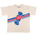 T-shirt en coton vintage crème issu d'une collaboration avec un artiste, coupe oversize et imprimé à base d'eau pour enfants de 2 à 11 ans