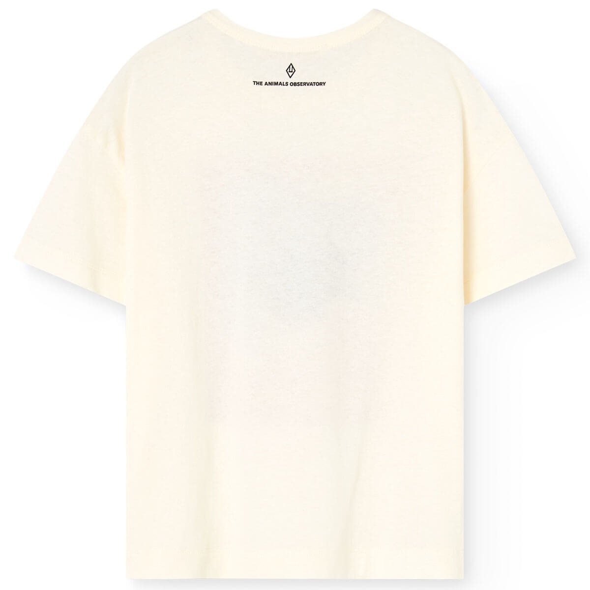 T-shirt décontracté en coton biologique blanc uni à col rond et manches courtes pour enfants en bas âge
