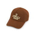 Casquette décontractée marron unie en coton pour enfants avec sangle ajustable pour tout-petits