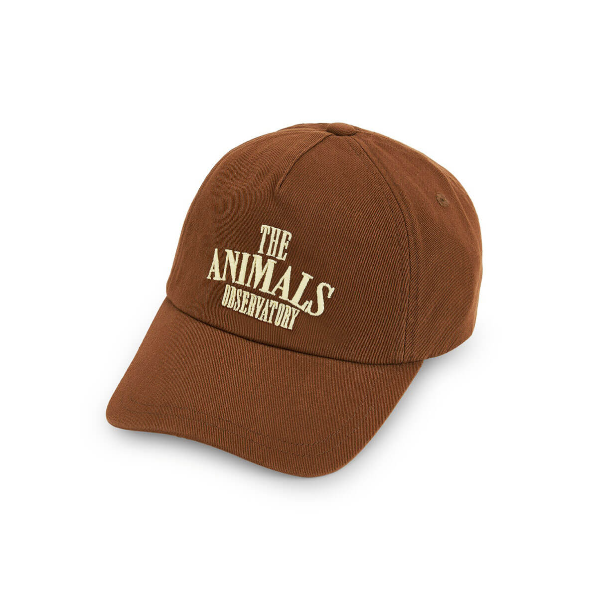 Casquette décontractée marron unie en coton pour enfants avec sangle ajustable pour tout-petits