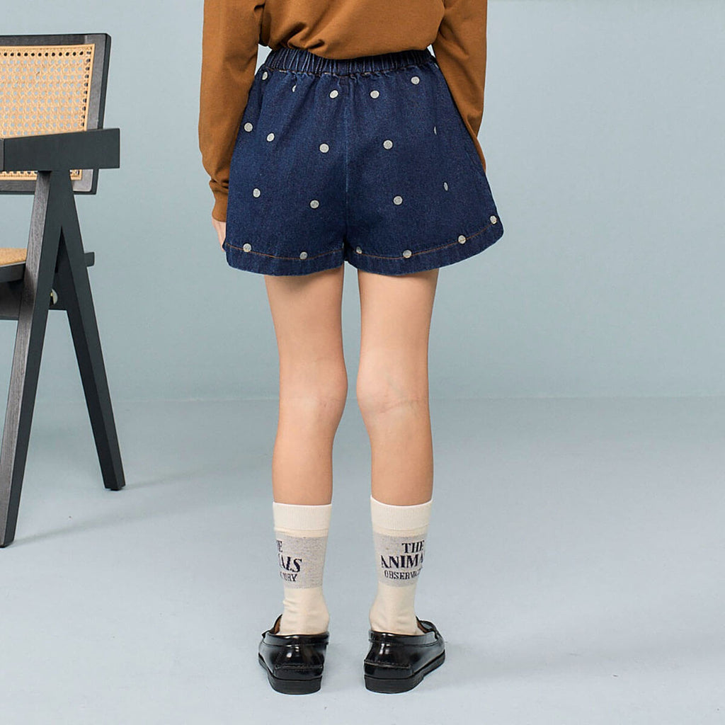 Chaussettes en Coton Blanc Cassé Unies et Décontractées pour Enfants avec Bord-Côte pour Tout-Petits