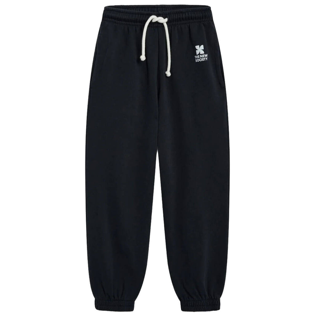 Pantalon de jogging sportif en coton à logo imprimé et bords-côtes élastiqués, de 2 à 14 ans