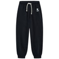 Pantalon de jogging sportif en coton à logo imprimé et bords-côtes élastiqués, de 2 à 14 ans