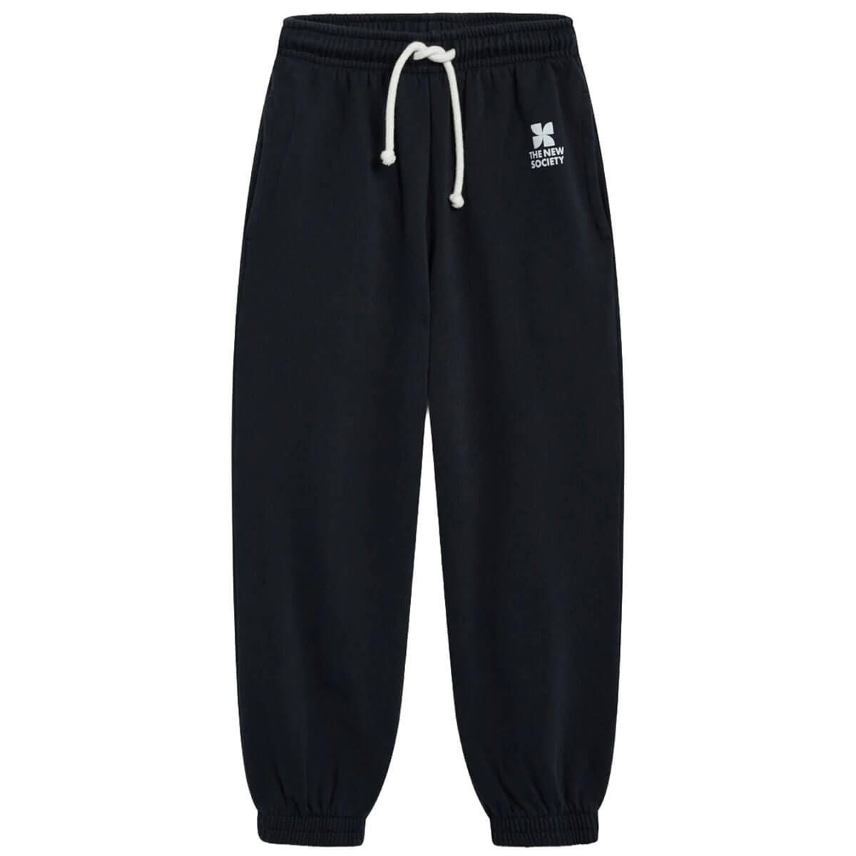 Pantalon de jogging sportif en coton à logo imprimé et bords-côtes élastiqués, de 2 à 14 ans