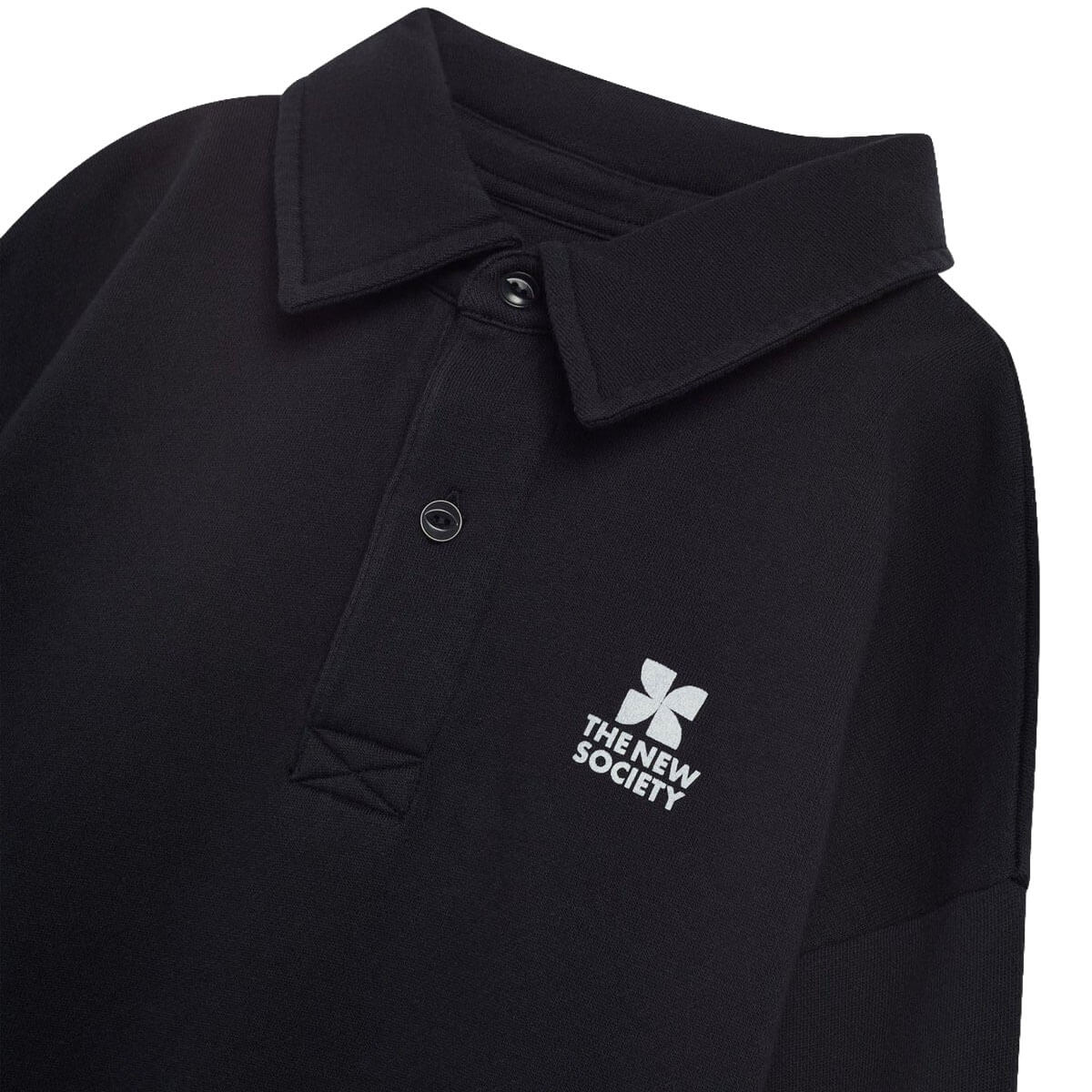 Polo en molleton décontracté en coton avec logo en fer forgé et col côtelé pour enfants de 2 à 14 ans