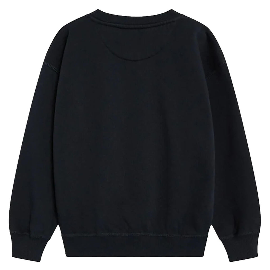 Sweat-shirt ras-du-cou en coton décontracté à logo Forged Iron, coupe décontractée pour enfants de 2 à 14 ans
