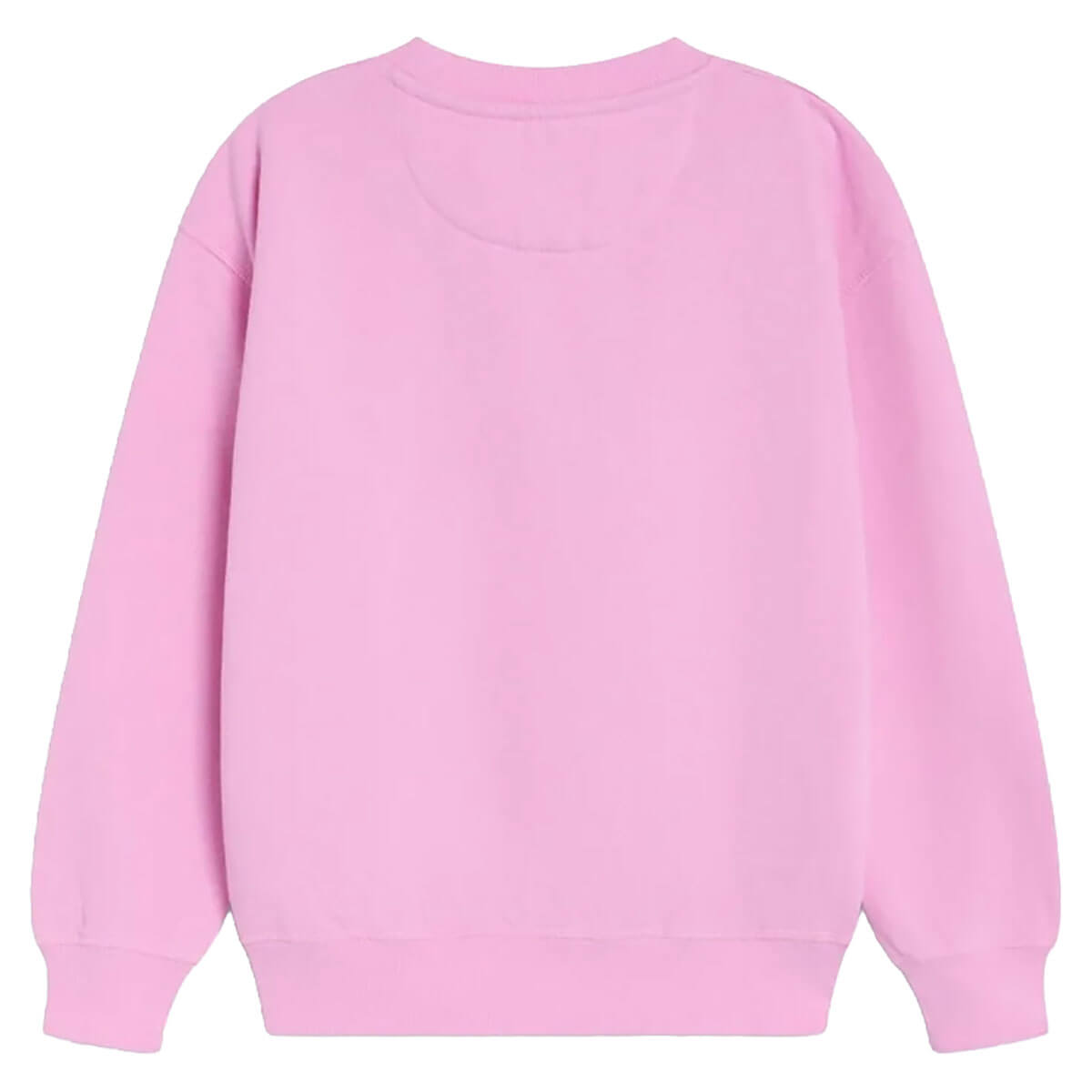 Sweat-shirt ras du cou décontracté en coton pour enfants de 2 à 14 ans, en mousseline lilas avec logo imprimé et coupe décontractée