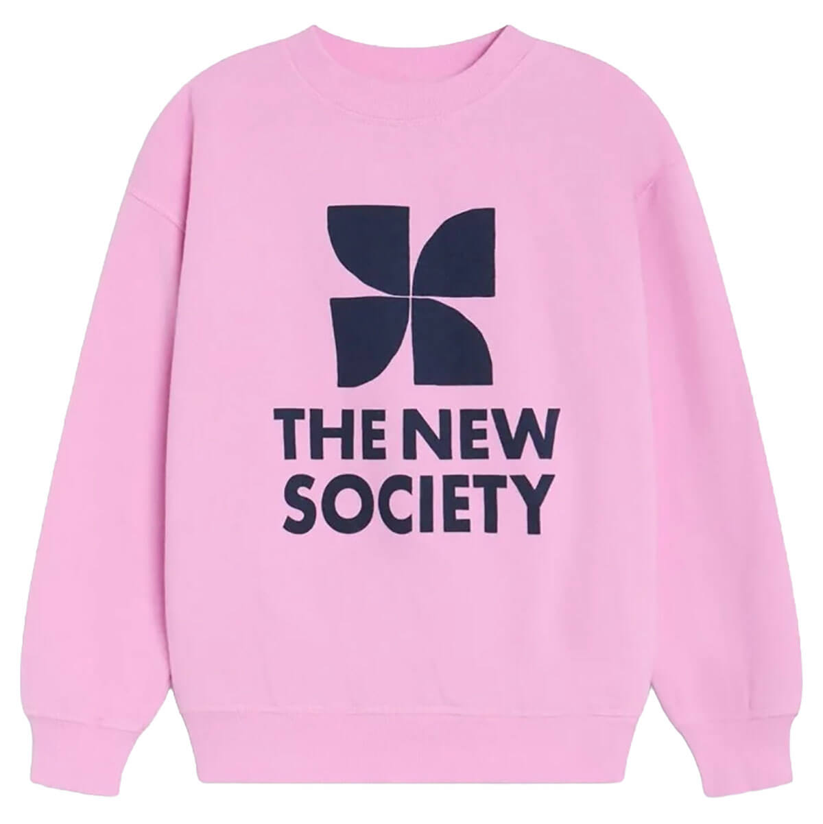 Sweat-shirt ras du cou décontracté en coton pour enfants de 2 à 14 ans, en mousseline lilas avec logo imprimé et coupe décontractée