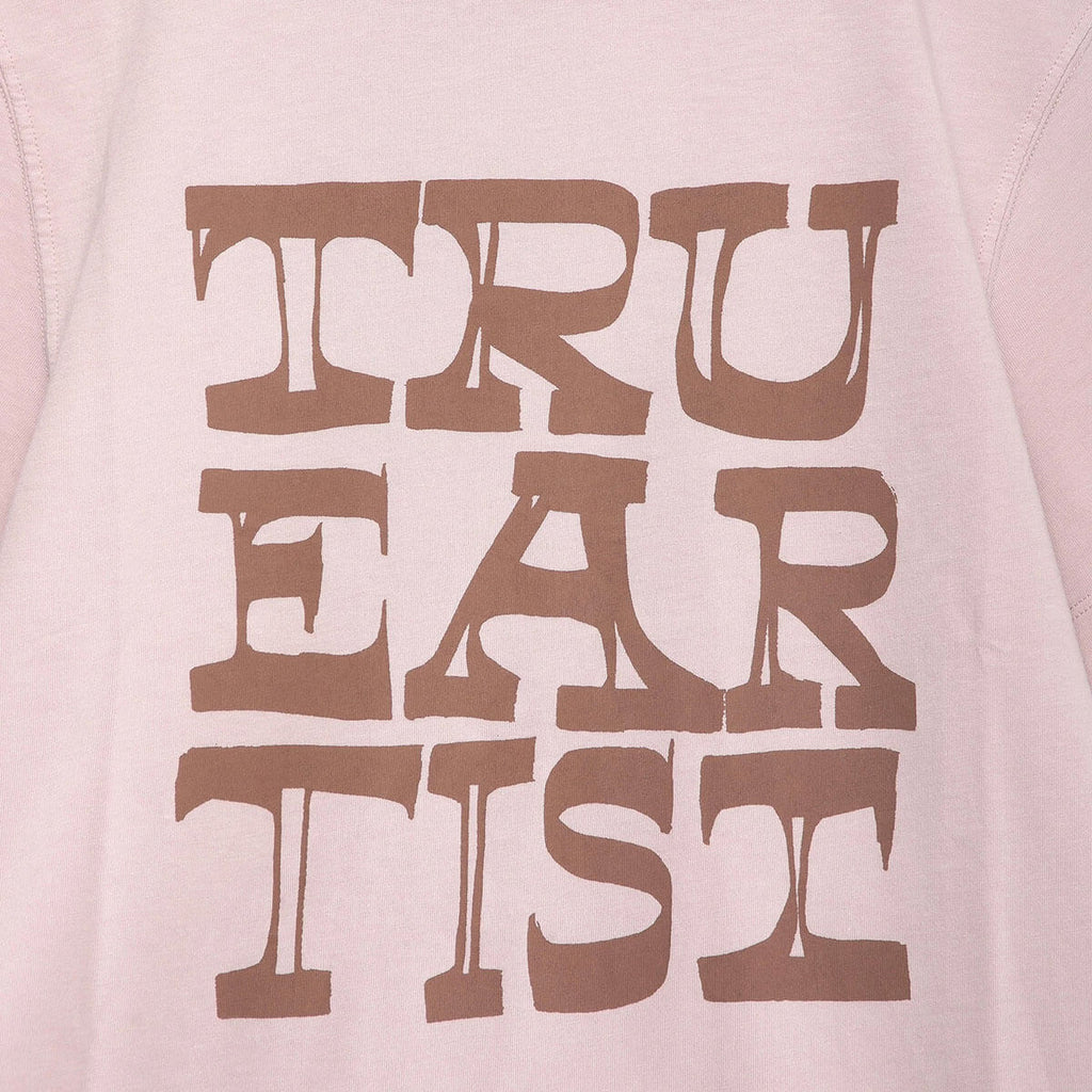 T-shirt décontracté en coton biologique couleur lilas clair à imprimé graphique, coupe droite et épaules tombantes, pour enfants de 1 à 13 ans