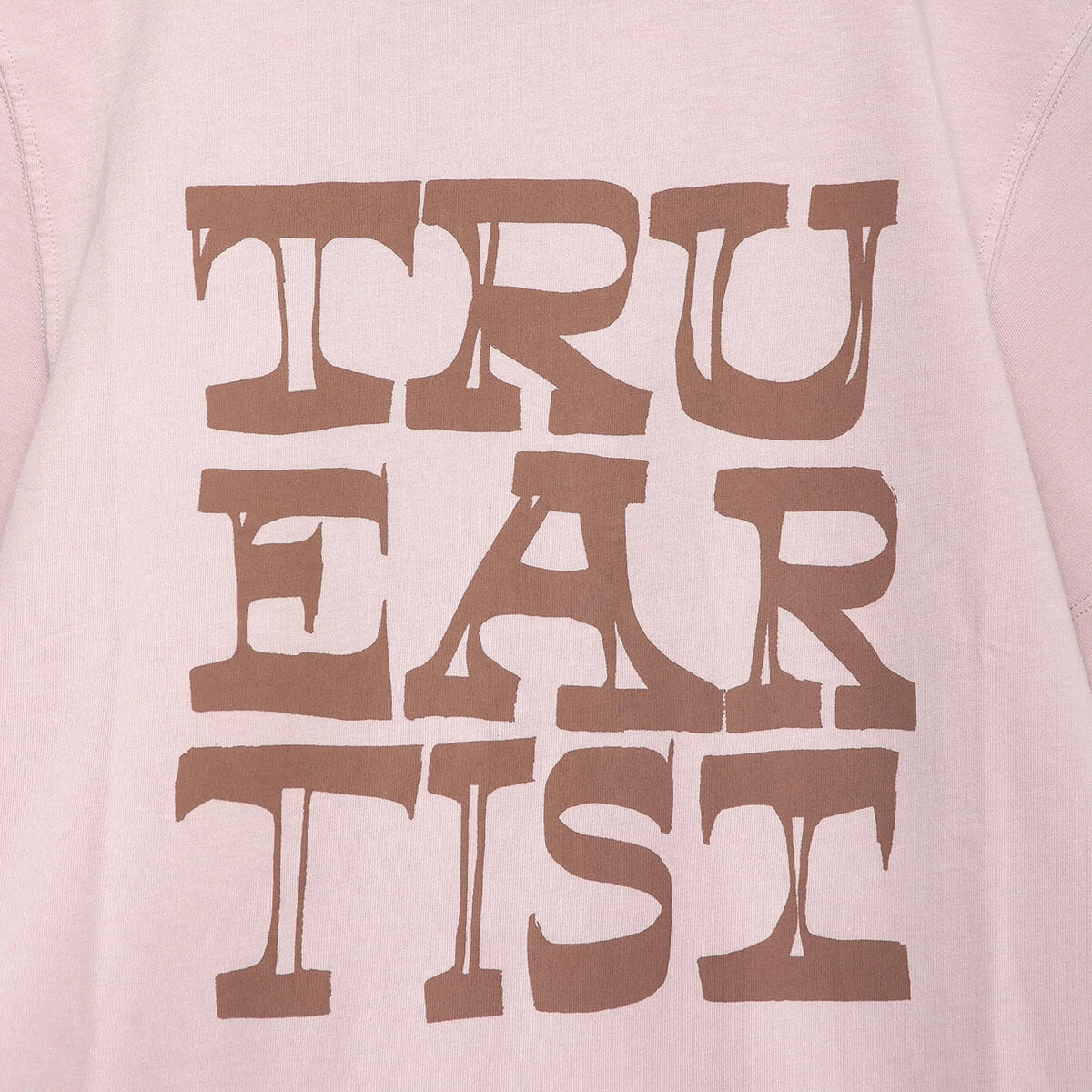 T-shirt décontracté en coton biologique couleur lilas clair à imprimé graphique, coupe droite et épaules tombantes, pour enfants de 1 à 13 ans